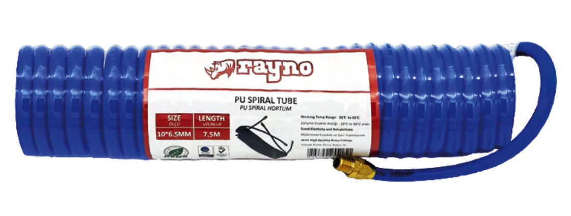 PU SPİRAL HAVA HORTUMU - RYNSH85-15 T 8 x 5 mm 15 m 49